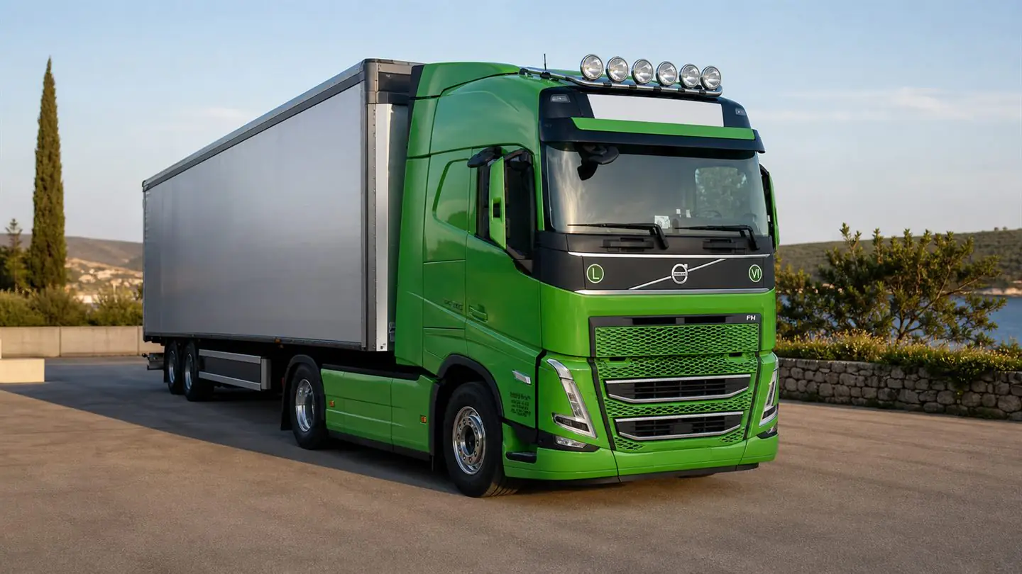 Zeleni Volvo FH D13K500 tvrtke NISMAR